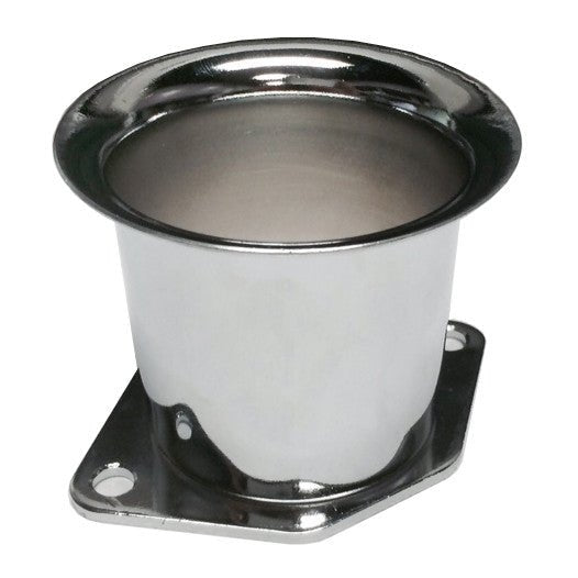 Chrome 2 - 1/4" Tall Velocity Stacks Weber IDF, HPMX, Dellorto, Set 4 - Moore Parts