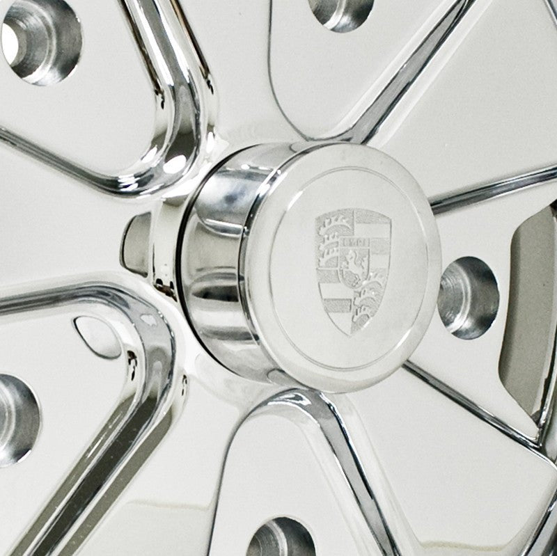 Chrome 911 Alloy Extended Wheel Cap Fits Empi Porsche 911 Alloy Wheels - Moore Parts