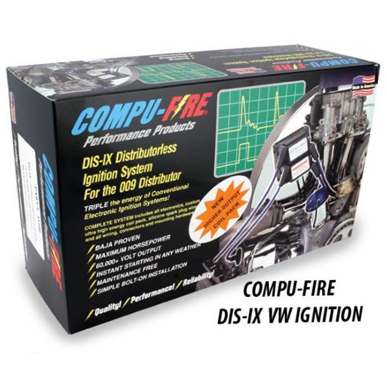 Compufire 11100 - B DIS - IX Vw Ignition System With Blue Spark Plug Wires - Moore Parts