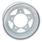 Empi 10 - 1016 Vw Baja Bug 15X7 5 Lug White Steel Spoke Wheel 3 - 1/2" Back Space - Moore Parts