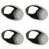 Empi 10 - 1060 Vw Bug 4 Lug Chrome Smooth Moon Hub Cap, Set Of 4 - Moore Parts