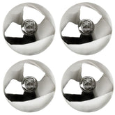 Empi 10 - 1070 Vw Bug 5 Lug Chrome Castle Type Hub Cap To 1965, Set Of 4 - Moore Parts