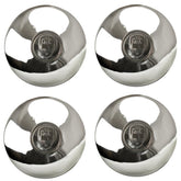 Empi 10 - 1072 Vw Bug 4 Lug Chrome Castle Type Hub Cap 1968 - 77, Set Of 4 - Moore Parts