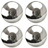 Empi 10 - 1072 Vw Bug 4 Lug Chrome Castle Type Hub Cap 1968 - 77, Set Of 4 - Moore Parts
