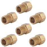 Empi 16 - 2550 Brass Brake Line Fittings 1/8" NPT Male X 3/16" Female Set Of 6 - Moore Parts