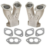Empi 18 - 1061 Tall Intake Manifolds For Dual 40 - 44 IDF Weber Carburetors - Moore Parts