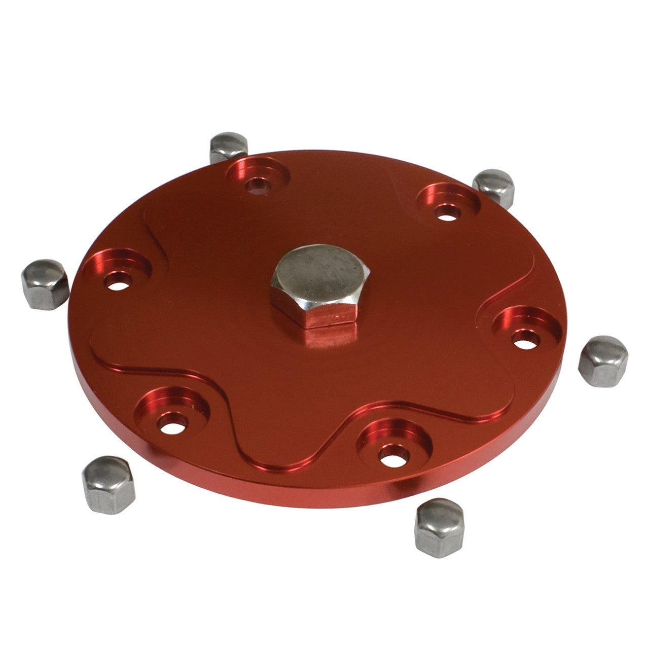 Empi 18 - 1087 Red Aluminum Oil Sump Plate Kit For Air - cooled Vw Engine - Moore Parts