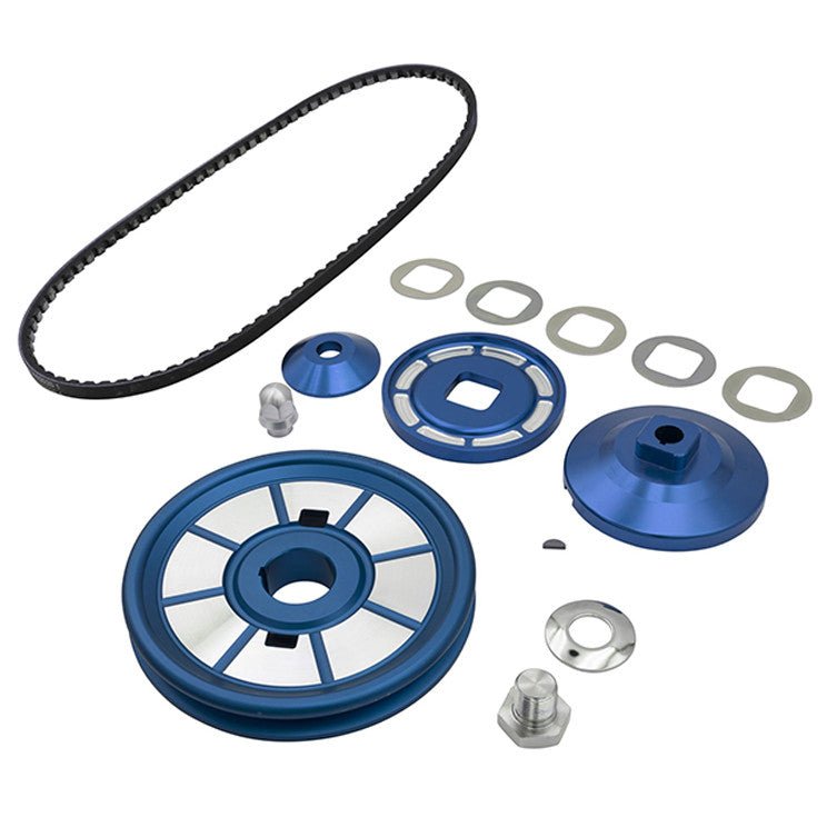 Empi 18 - 1118 Vw Bug Crankshaft Pulley Kit, Blue Anodized W/Timing Marks - Moore Parts