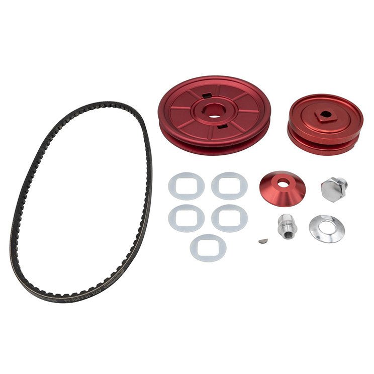 Empi 18 - 1126 Vw Bug Crankshaft Pulley Kit, Red Anodized W/Timing Marks - Moore Parts