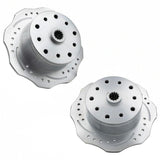Empi 22 - 3876 & 78 - 7 Scalloped Brake Rotors, Left & Right Rear. Double Drilled F/Porsche 5x130mm Pattern & Chevy 5x4.75 - Moore Parts
