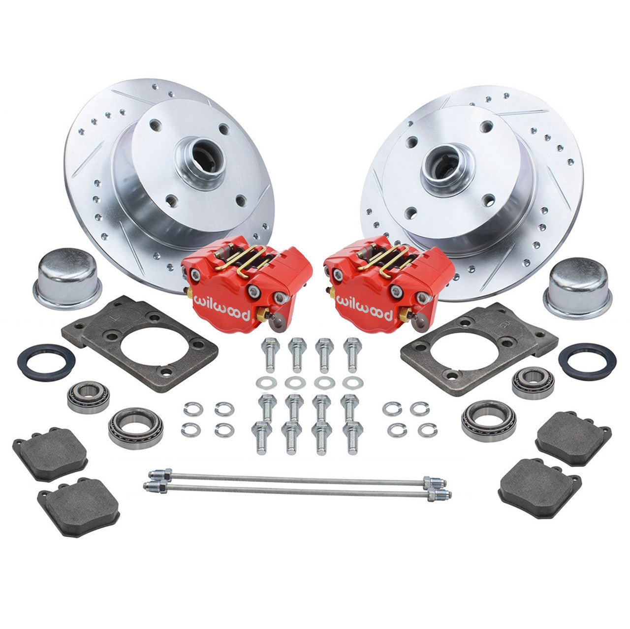 Empi 22 - 6150 - R Vw Super Beetle Front Wilwood Disc Brake Kit, 4 Lug Vw Pattern - Moore Parts