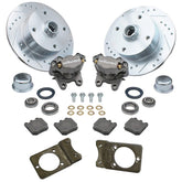 Empi 22 - 6157 Vw Bug Front Wilwood Disc Brake Kit W/Brackets, Slotted 4 Lug Rotors 1966 - 77 - Moore Parts