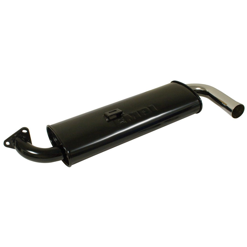 Empi 3122 Black Single Muffler Only For Empi 3100 Premium Header, Vw Bug/Ghia - Moore Parts