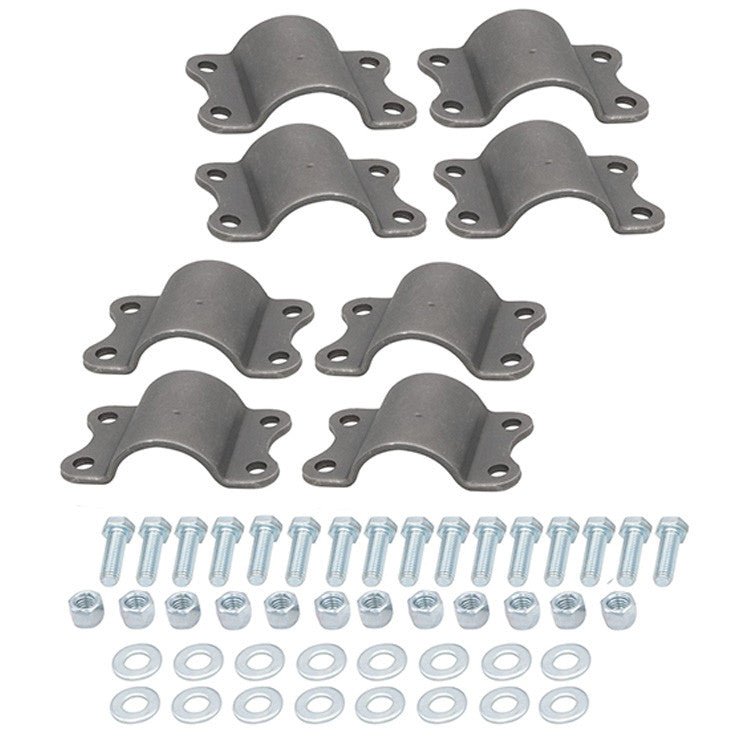 Empi 3154 HD 4 Bolt Steel Mounting Clamp F/Vw Axle Beams / Bumpers, Set Of 8 - Moore Parts
