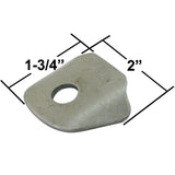 Empi 3186 Universal Mounting Tab,3/8" Hole,1 - 3/4" Long x 2" Wide,1/16" Steel,4Pc - Moore Parts