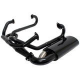 Empi 3485 Black 1 - 1/2" Merged Racing Exhaust With Sideflow Muffler, Vw Bug Sedan - Moore Parts