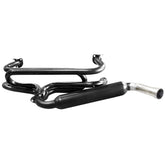 Empi 3641 Black 1 - 3/8" Single Glass Pack Exhaust System 1600cc Vw Bug/Ghia/Bus - Moore Parts