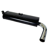 Empi 3644 Black Single Muffler Only For Empi 3682 Header, Vw Bug/Ghia - Moore Parts