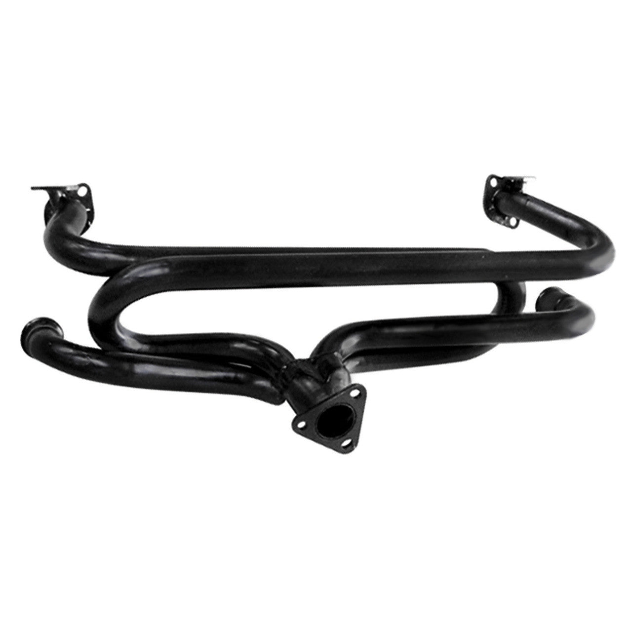 Empi 3648 Black 1 - 3/8" Dual Muffler Exhaust System 1600cc Vw Bug/Ghia - Moore Parts