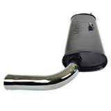 Empi 3666 Black Single Muffler Only For Empi 3682 Header, Vw Bus - Moore Parts