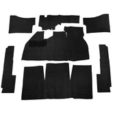 Empi 3910 Black 7 Piece Carpet Kit Vw Bug / Beetle 1969 - 1972, With Foot Rest - Moore Parts