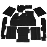 Empi 3912 Black 9 Piece Carpet Kit Vw Bug / Beetle 1973 - 1977, With Foot Rest - Moore Parts