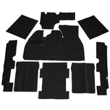 Empi 3912 Black 9 Piece Carpet Kit Vw Bug / Beetle 1973 - 1977, With Foot Rest - Moore Parts
