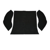 Empi 3914 Black 3 Piece Rear Cargo Well Carpet Kit Vw Bug / Beetle 1958 - 1964 - Moore Parts