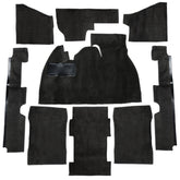 Empi 3919 Black 9 Piece Carpet Kit Vw Super Beetle 1973 - 1977, With Foot Rest - Moore Parts