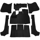Empi 3980 Black 7 Piece Carpet Kit Vw Convertible Bug 1958 - 1970, With Foot Rest - Moore Parts