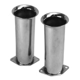 Empi 43 - 6056 Chrome 6" Tall Velocity Stacks Weber IDF, HPMX, Dellorto, Pair - Moore Parts