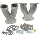 Empi 45 - 1035 AS - CAST Stage 2 Match Ported Tall Manifolds W/NOS Boss Dual Weber IDF - HPMX - Moore Parts