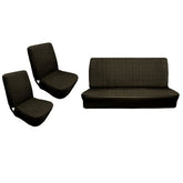 Empi 4636 Vw Bug Black Vinyl Seat Covers / Full Set Front - Rear 1958 - 1964 - Moore Parts