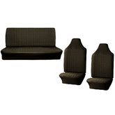 Empi 4639 Vw Bug Black Vinyl Seat Covers / Full Set Front - Rear 1970 - 1972 - Moore Parts