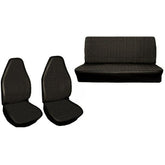 Empi 4640 Vw Bug Black Vinyl Seat Covers / Full Set Front - Rear 1973 Only - Moore Parts