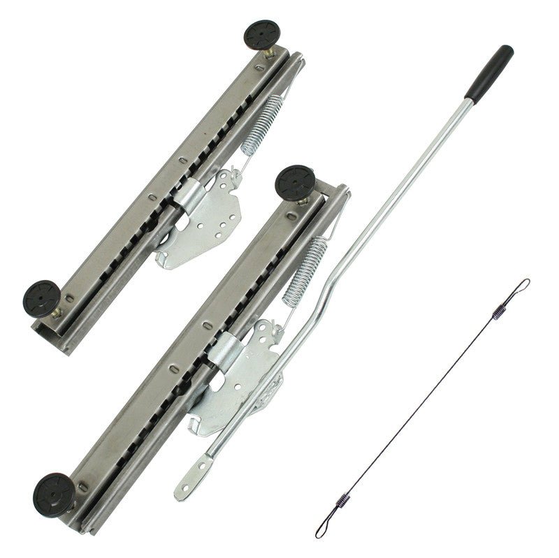 Empi 62 - 2641 Universal Adjustable Seat Sliders With Plates ( 1 Seat Only, Pair ) - Moore Parts