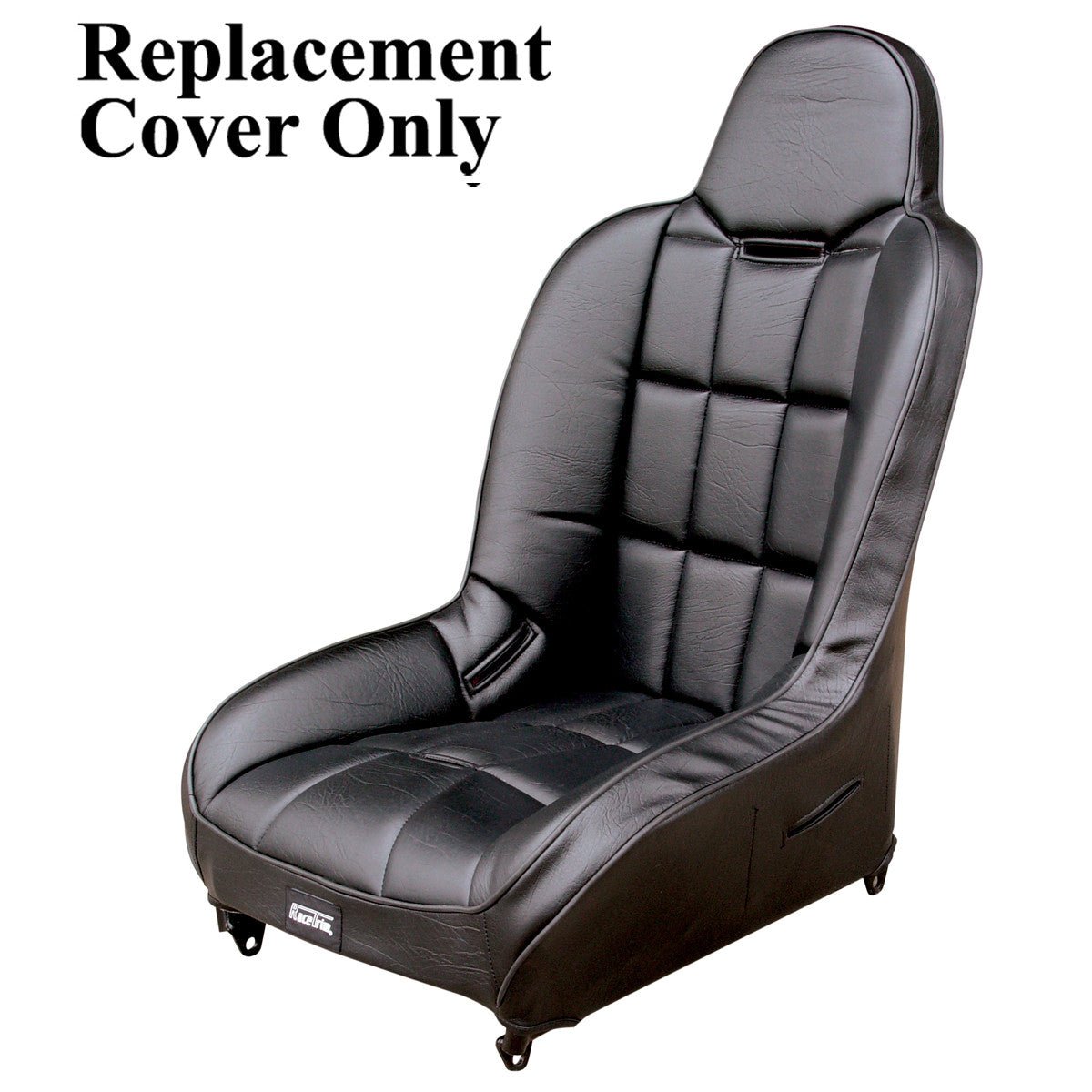 Empi 62 - 2752 - 7 Race Trim Hi - Back Seat Cover Only - Black Vinyl/Black Vinyl - Moore Parts