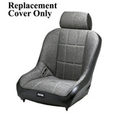 Empi 62 - 2766 - 7 Race Trim Lo - Back Seat Cover Only - Grey Cloth/Black Vinyl - Moore Parts
