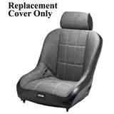 Empi 62 - 2766 - 7 Race Trim Lo - Back Seat Cover Only - Grey Cloth/Black Vinyl - Moore Parts