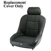 Empi 62 - 2767 - 7 Race Trim Lo - Back Seat Cover Only - Black Cloth/Black Vinyl - Moore Parts