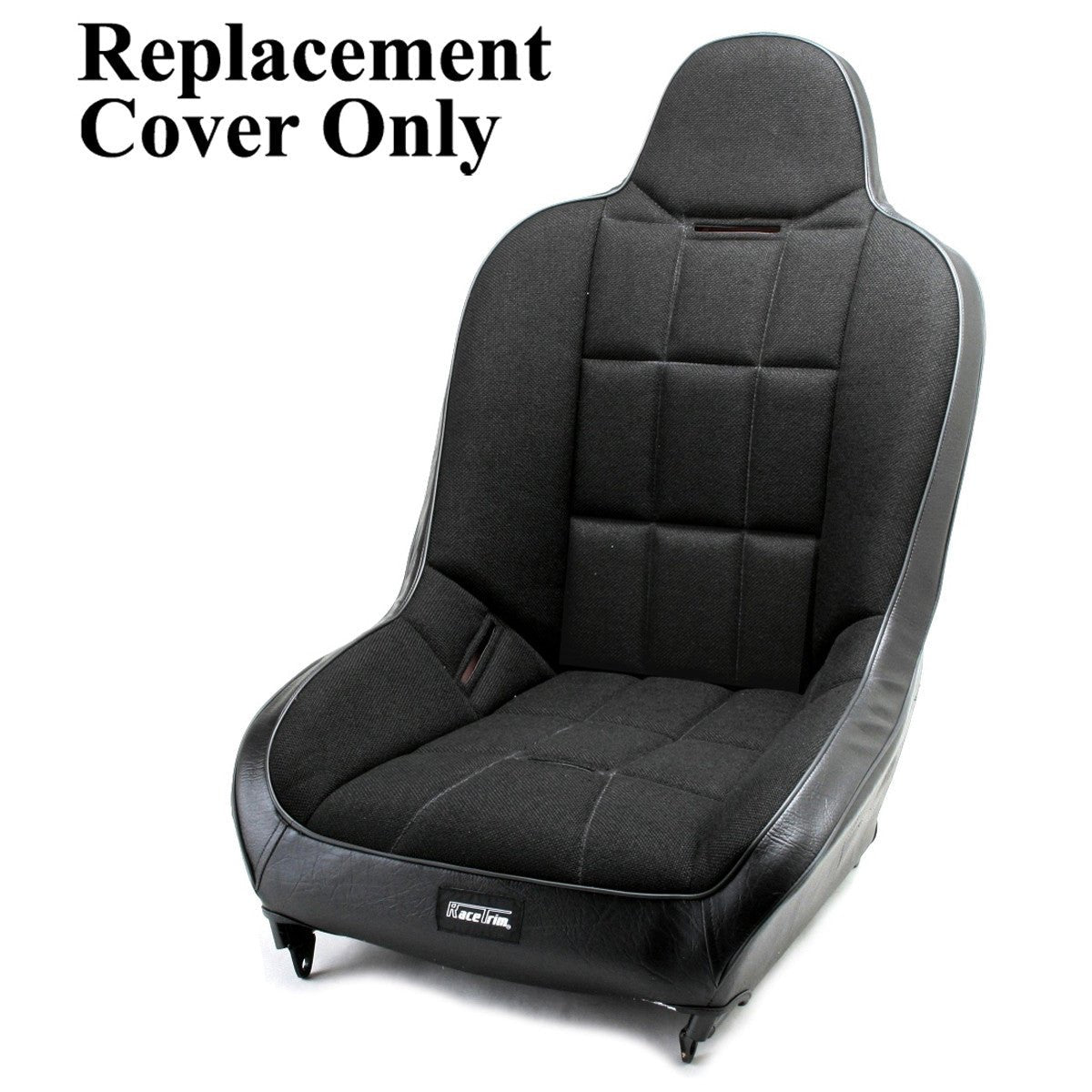 Empi 62 - 2794 - 7 Race Trim X - Wide Hi - Back Seat Cover Only - Black Cloth/Black Vinyl - Moore Parts