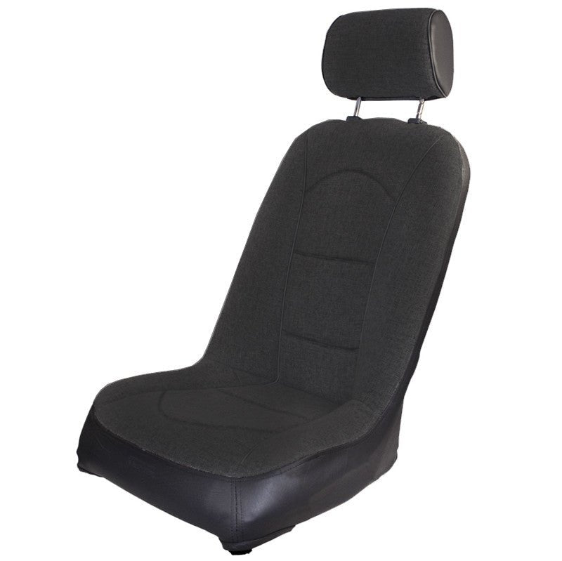 Empi 62 - 2816 Race Trim Slim Line Lo - Back Seat With Black Cloth/Black Vinyl - Moore Parts