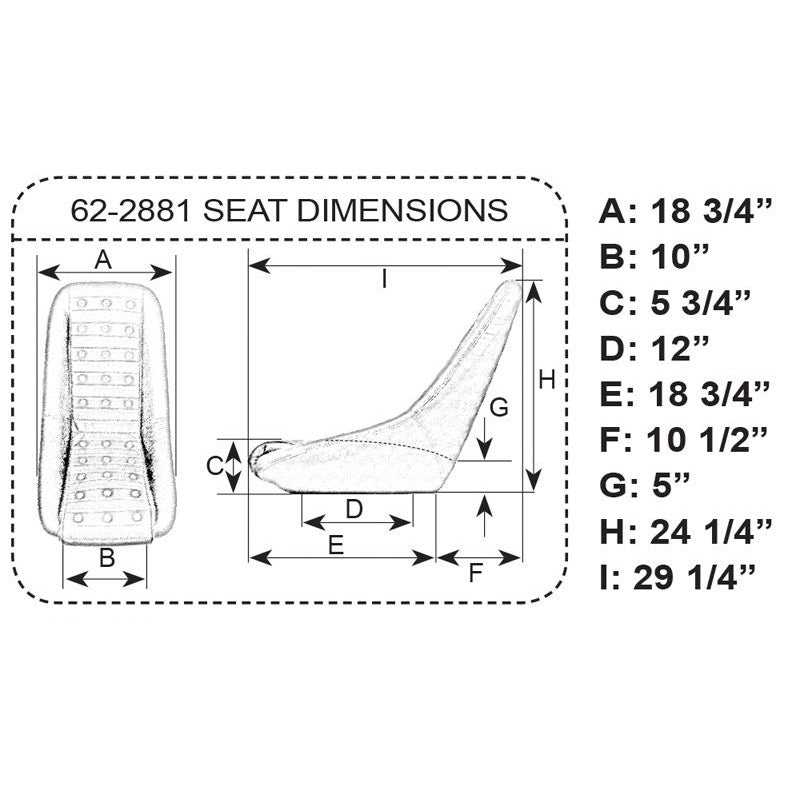 Empi 62 - 2881 Race Trim Roadster Style Lo - Back Seats - Black Vinyl With Vents, Pair - Moore Parts