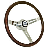 Empi 79 - 4022 Classic Vw Bug Steering Wheel With Adapter 15" Dark Wood 23mm Grip - Moore Parts