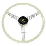 Empi 79 - 4060 Banjo Style Grey Vintage 3 Spoke Steering Wheel, 15 - 1/2" Diameter - Moore Parts