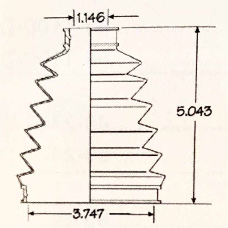 Empi 86 - 2338 - D C.V. Joint Boot Kit, Each - Moore Parts