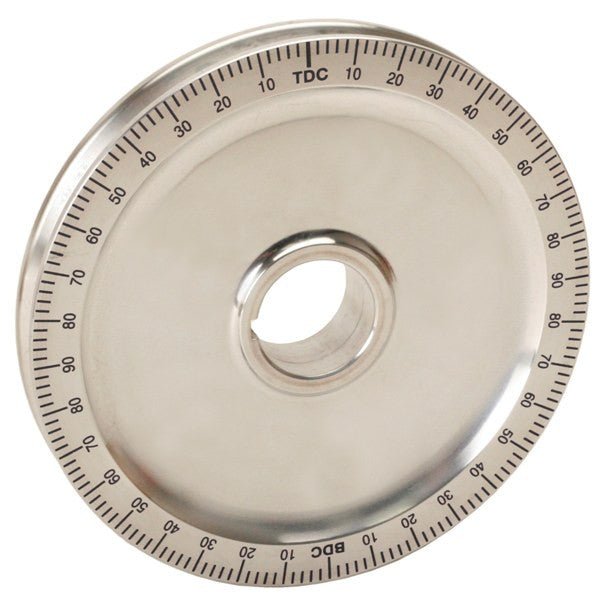 Empi 8779 Vw Aluminum Crankshaft Stock Size Pulley, Solid, Black Timing Marks - Moore Parts