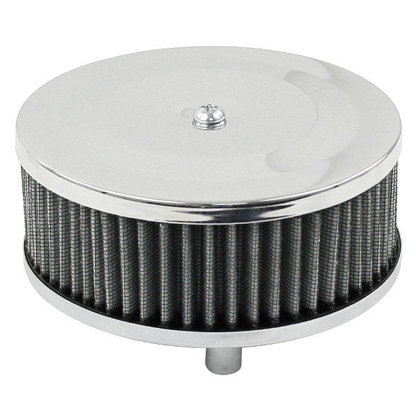 Empi 9044 Chrome Round Air Cleaner, Classic Vw Bug Air - cooled Volkswagens - Moore Parts