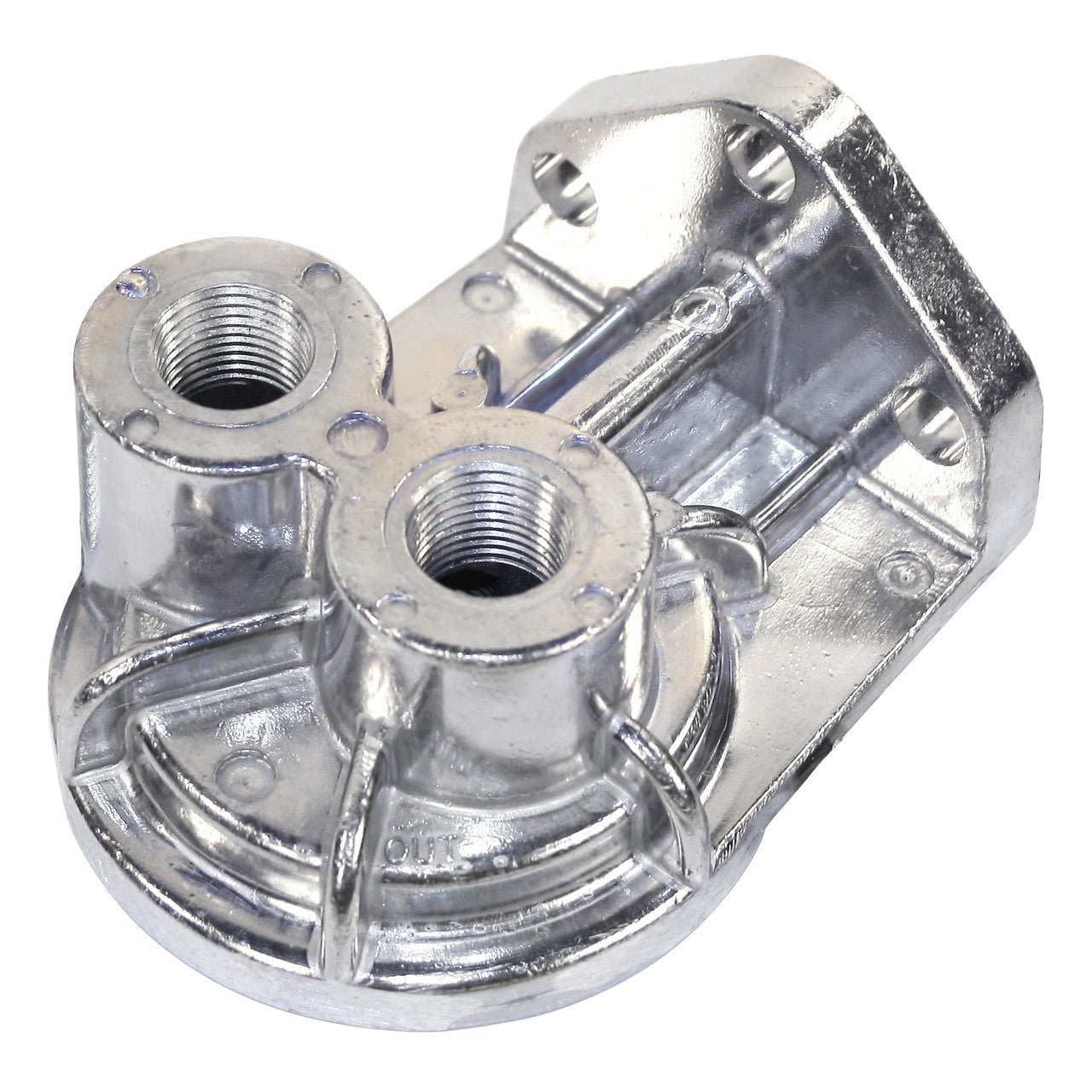 Empi 9204 Spin - On Oil Filter Adapter With Nipple Fitting, Ports Up - Moore Parts