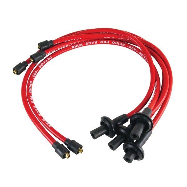 Empi 9397 Red 409 Pro 10mm Spark Plug Wire Set For Air - cooled Vw Engines - Moore Parts